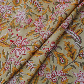 Green - cotton sanganeri fabric 24 - handcrafted