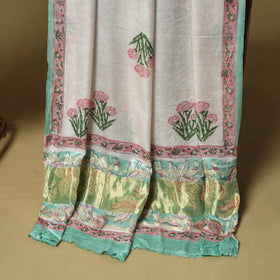 Modal silk sanganeri 2pc unstitched dress material 08