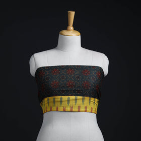 Green - woollen blouse piece 53 - handcrafted