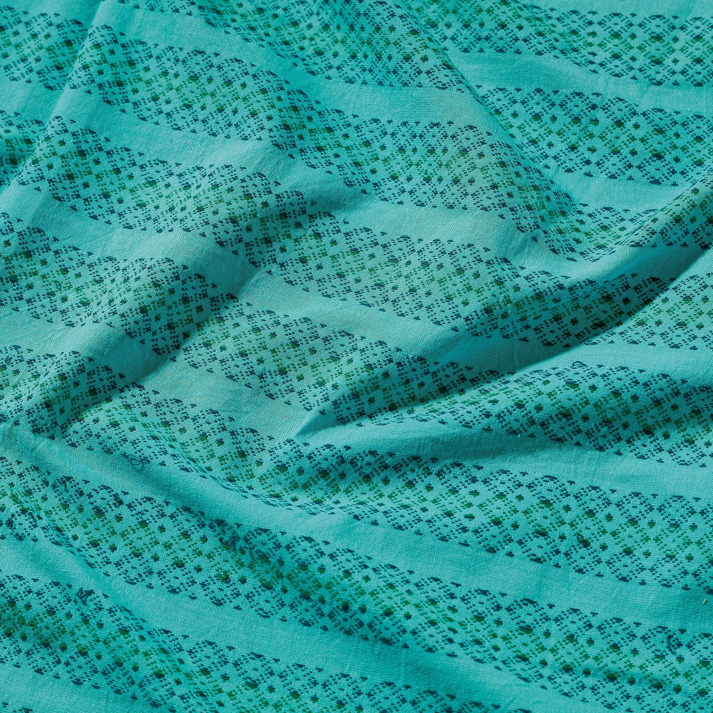  Bodoweaves Block Printed Cotton Handloom Fabric 