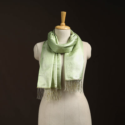 Brocade handloom semi silk banarasi stole 05 - handcrafted