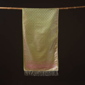 Brocade handloom semi silk banarasi stole 07 - handcrafted