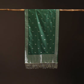 Brocade handloom semi silk banarasi stole 18 - handcrafted