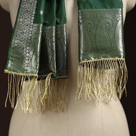 Brocade handloom semi silk banarasi stole 18 - handcrafted