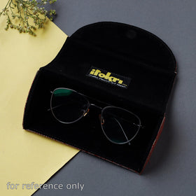 Green Brocade Silk Fabric Embellished Spectacle Case