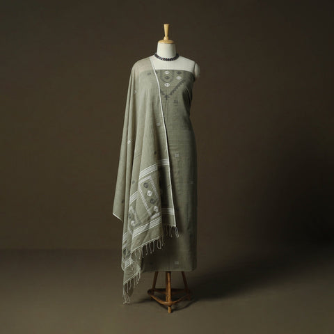 Burdwan jamdani handloom cotton 2pc unstitched dress