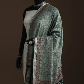 Chanderi silk bagh natural dyed dupatta with zari border 10