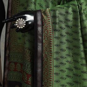 Chanderi silk bagh natural dyed dupatta with zari border 50