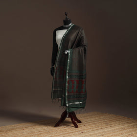 Chanderi silk bagh natural dyed dupatta with zari border 38