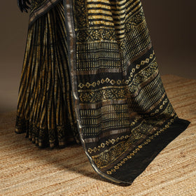 Chanderi silk hand batik saree 06 - handcrafted