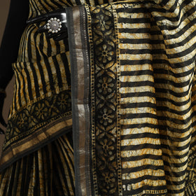 Chanderi silk hand batik saree 06 - handcrafted