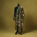 Green - chanderi silk handpainted pichwai dupatta 10