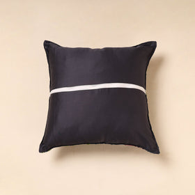 Chanderi Silk Green Phulkari Hand Embroidered Cushion Cover