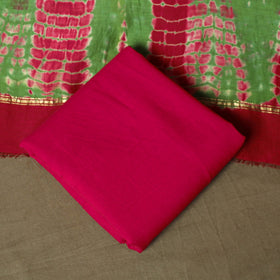 Chanderi silk shibori tie-dye 3pc unstitched dress material