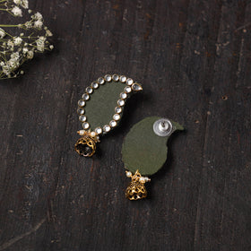 Buy Chhavi Stone Work Fabart Earrings 