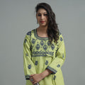  Chikankari Hand Embroidered Cotton Long Kurta for Women