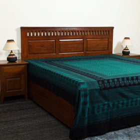 Green - cotton bagh double bed sheet (108 x 90 in) 03