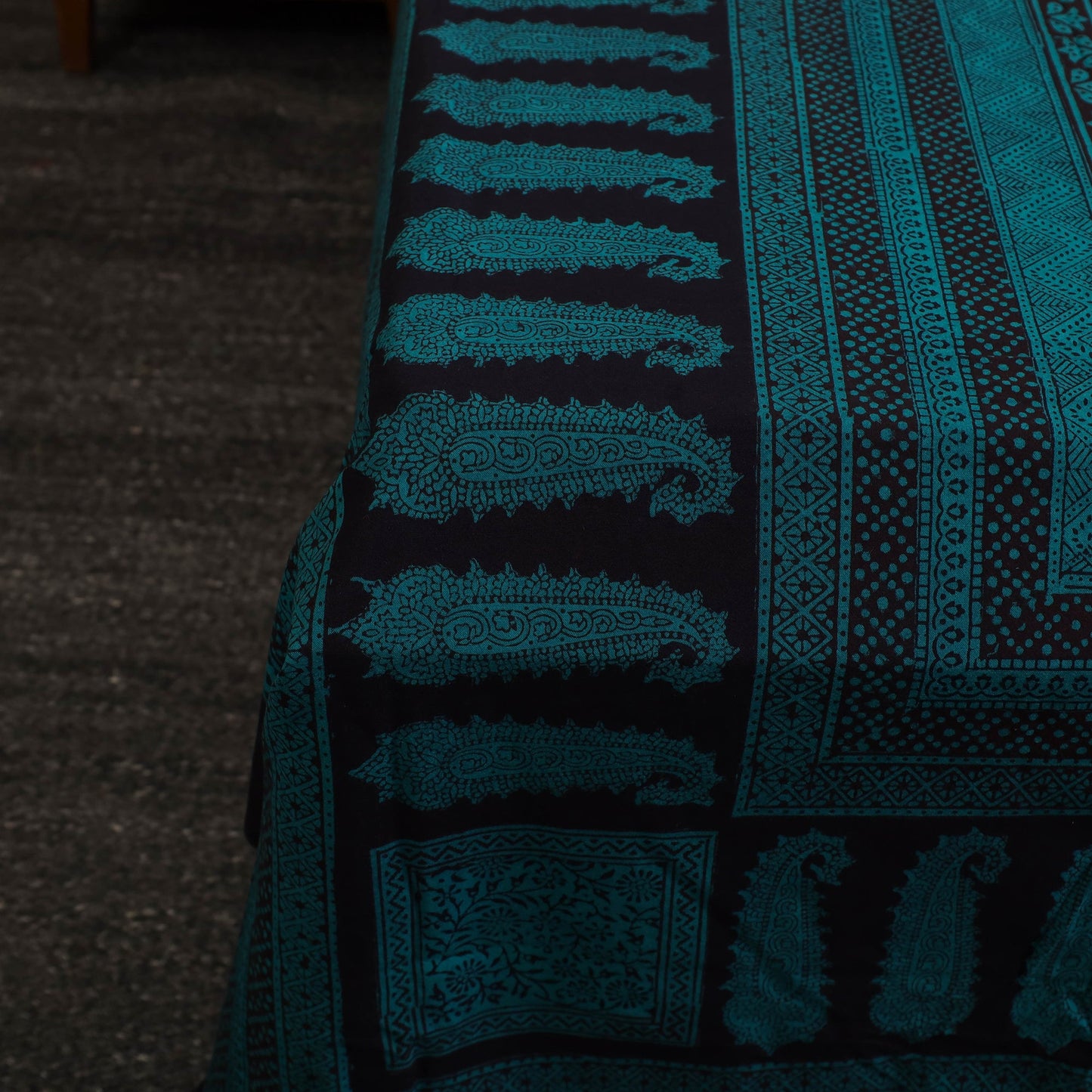 Green - cotton bagh double bed sheet (108 x 90 in) 17