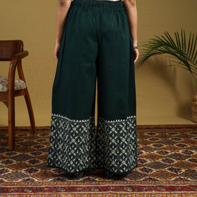 Buy Cotton Bengal Kantha Hand Embroidery Palazzo