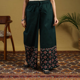 Buy Cotton Bengal Kantha Hand Embroidery Palazzo