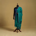 Green - cotton buti jacquard dupatta with thread border 24