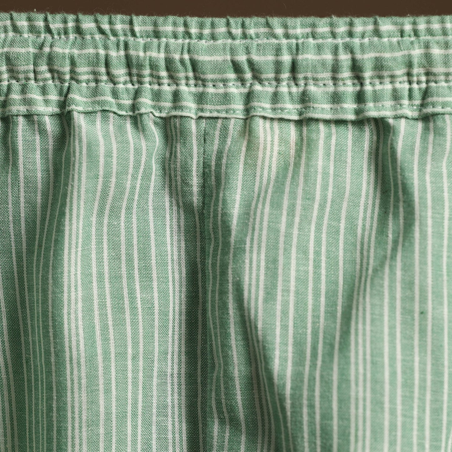 Green - cotton flared jacquard weave palazzo 04