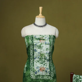 Pink - cotton hand batik 3pc unstitched dress material 01