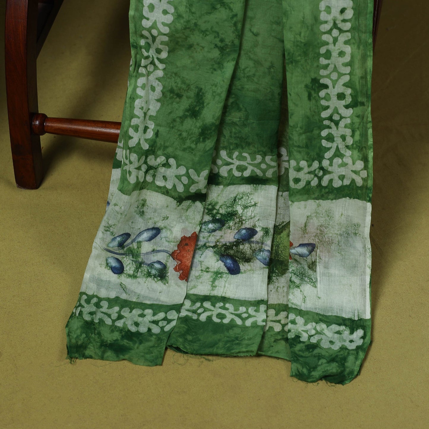 Pink - cotton hand batik 3pc unstitched dress material 01