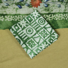 Pink - cotton hand batik 3pc unstitched dress material 01