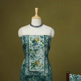 Pink - cotton hand batik 3pc unstitched dress material 02