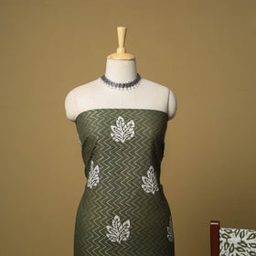 Cotton hand batik 3pc unstitched dress material 05