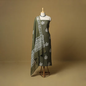 Cotton hand batik 3pc unstitched dress material 05