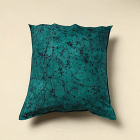 Green Cotton Hand Batik Cushion Cover