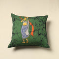 Green - cotton hand batik cushion cover (18 x 18 in) 60