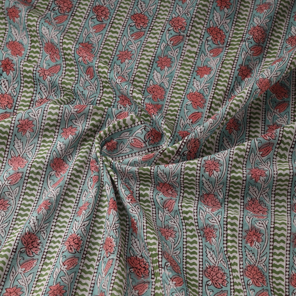 Cotton hand sanganeri fabric 02 - handcrafted