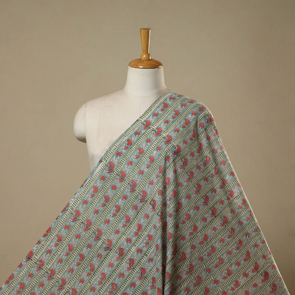 Cotton hand sanganeri fabric 02 - handcrafted