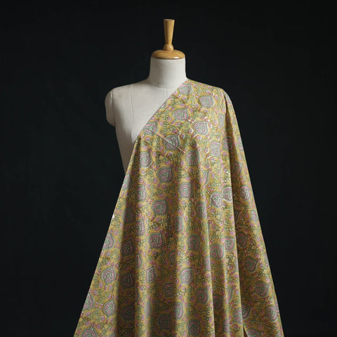 Cotton hand block sanganeri print fabric 03 - handcrafted