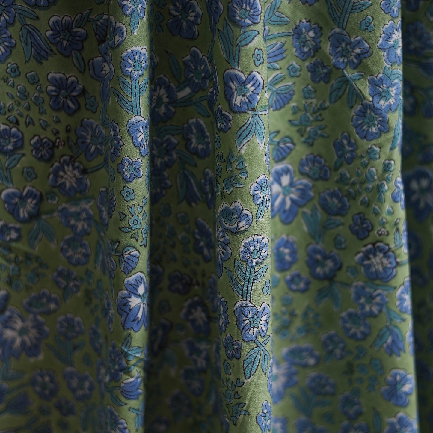 Cotton hand block sanganeri print fabric 04 - handcrafted