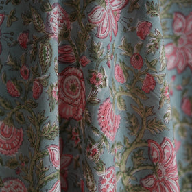 Cotton hand block sanganeri print fabric 13 - handcrafted