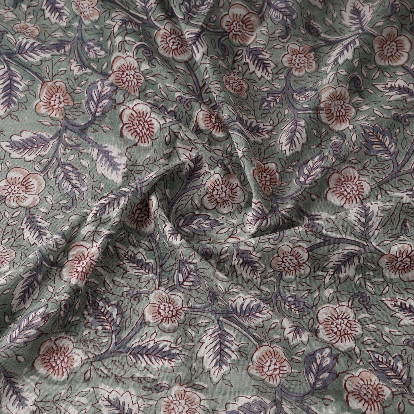 Cotton hand sanganeri fabric 18 - handcrafted