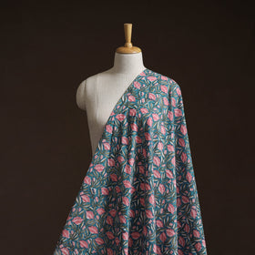 Cotton hand block sanganeri print fabric 20 - handcrafted