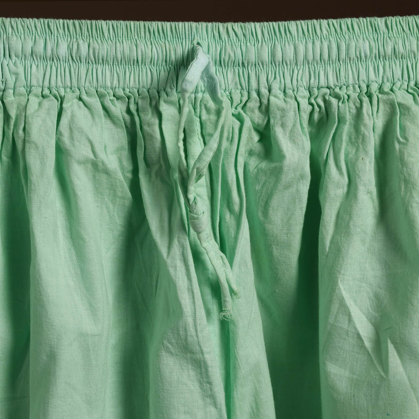 Green - cotton hand embroidery chikankari short 08