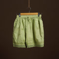 Green - cotton hand embroidery chikankari short 32
