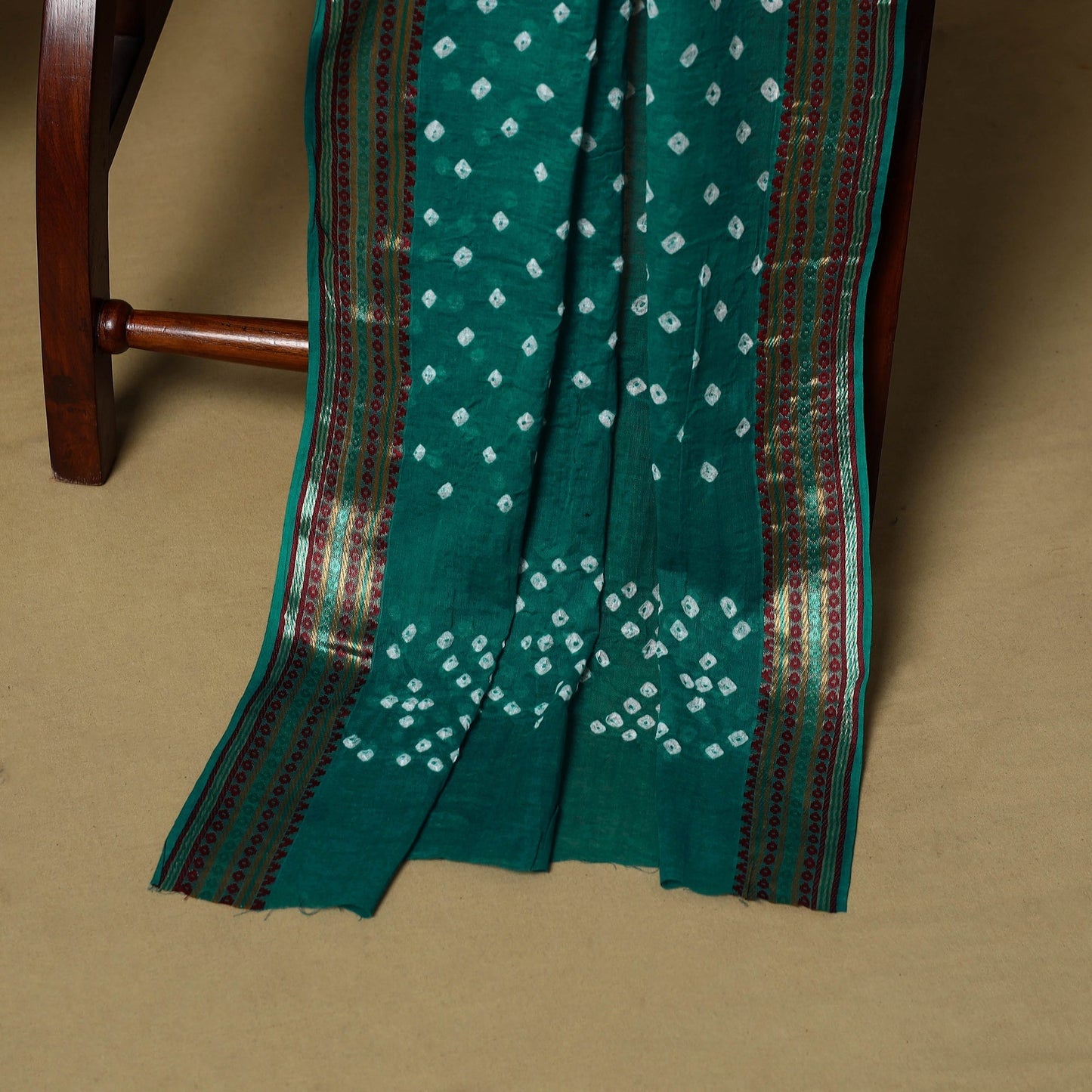 Pink - cotton hand kutch batik 3pc unstitched dress