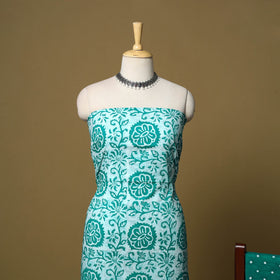 Pink - cotton hand kutch batik 3pc unstitched dress