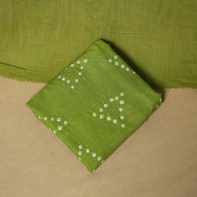 Pink - cotton hand kutch batik 3pc unstitched dress