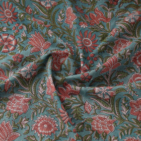 Cotton hand sanganeri fabric 06 - handcrafted