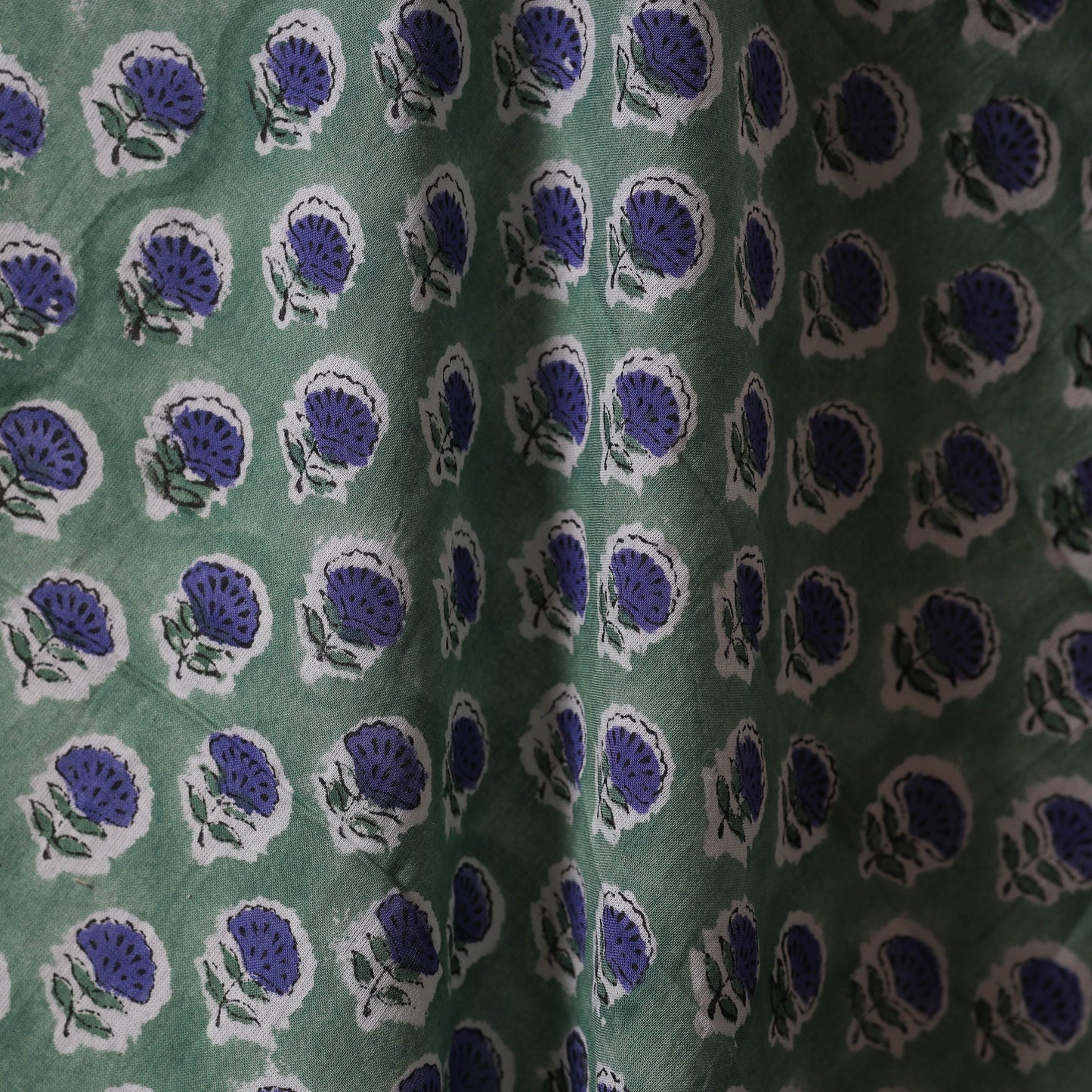 Cotton hand sanganeri fabric 14 - handcrafted