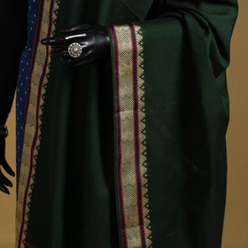 Green - cotton jacquard dupatta with thread border 27