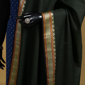 Green - cotton jacquard dupatta with thread border 29